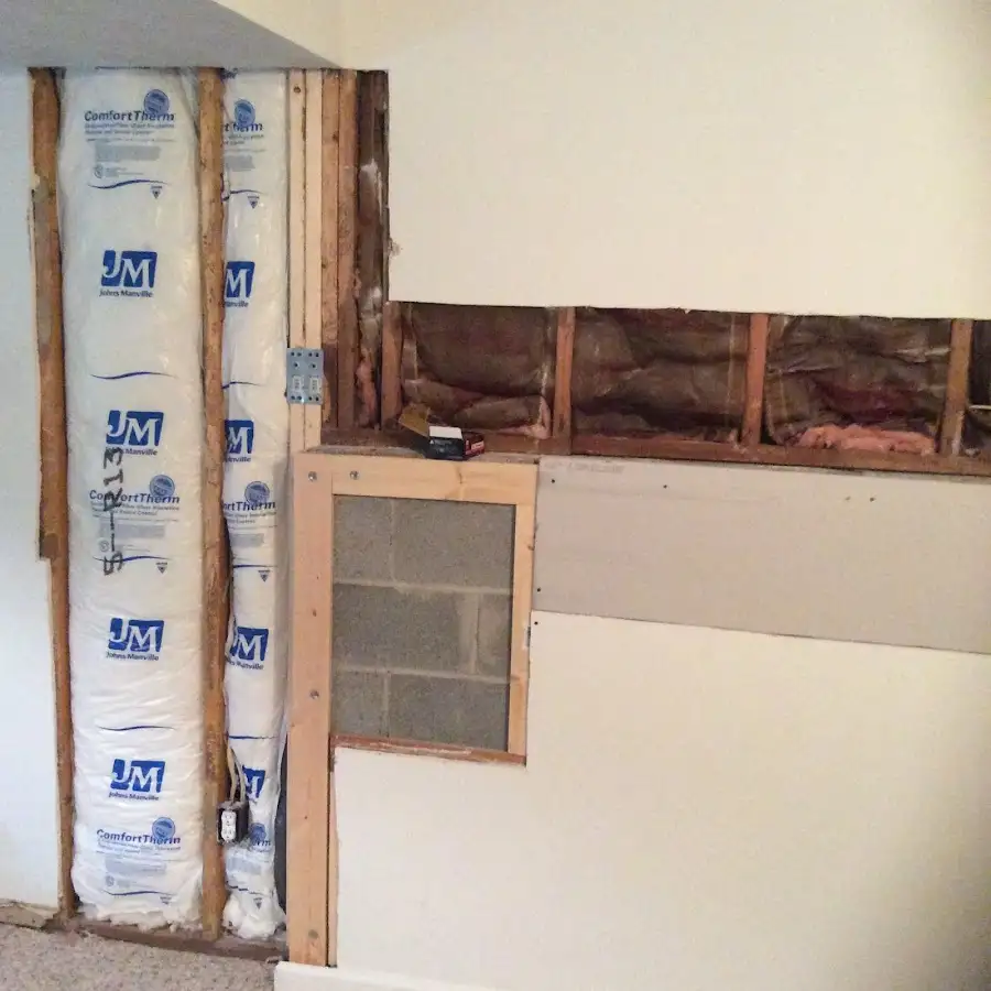 Wall insulation replacement during Contents Cleaning & Restoration in Hutchinson